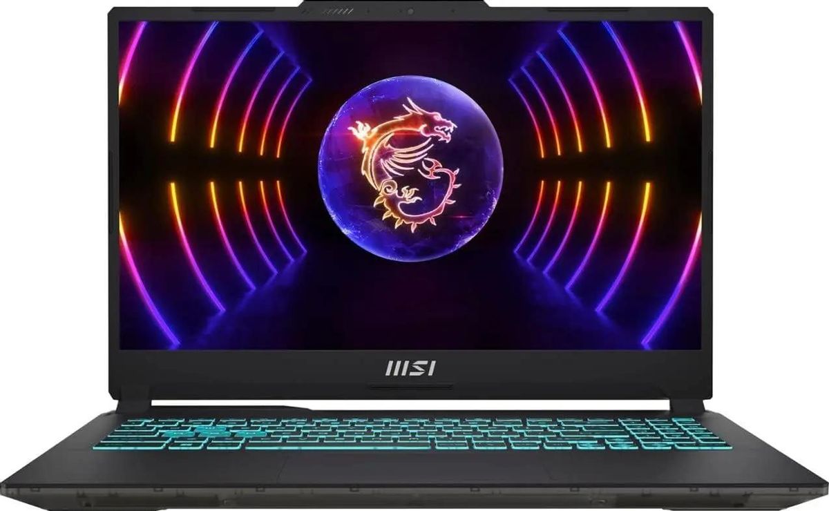 Ноутбук игровой MSI Cyborg 15 A13VF-1223XRU 15.6", IPS, Intel Core i5 13420H 2.1ГГц, 8-ядерный, 16ГБ DDR5, 512ГБ SSD,  NVIDIA GeForce  RTX 4060 для ноутбуков - 8 ГБ, FreeDOS, черный [9s7-15k111-1223]
